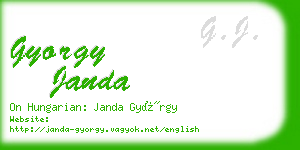 gyorgy janda business card